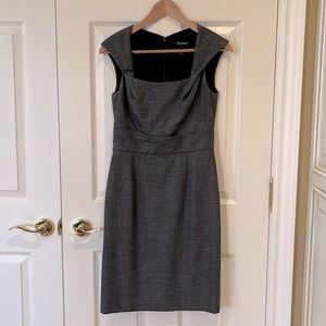 White House Black Market Grey Sleeveless Dress